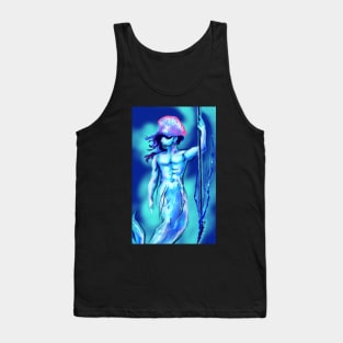 Man o War Jellyfish Merman for MerMay warrior aries spear tentacles spines Tank Top